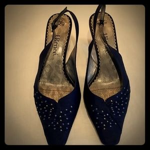 J. Renee' Women's Reva Silk and Rhinestone Shoes